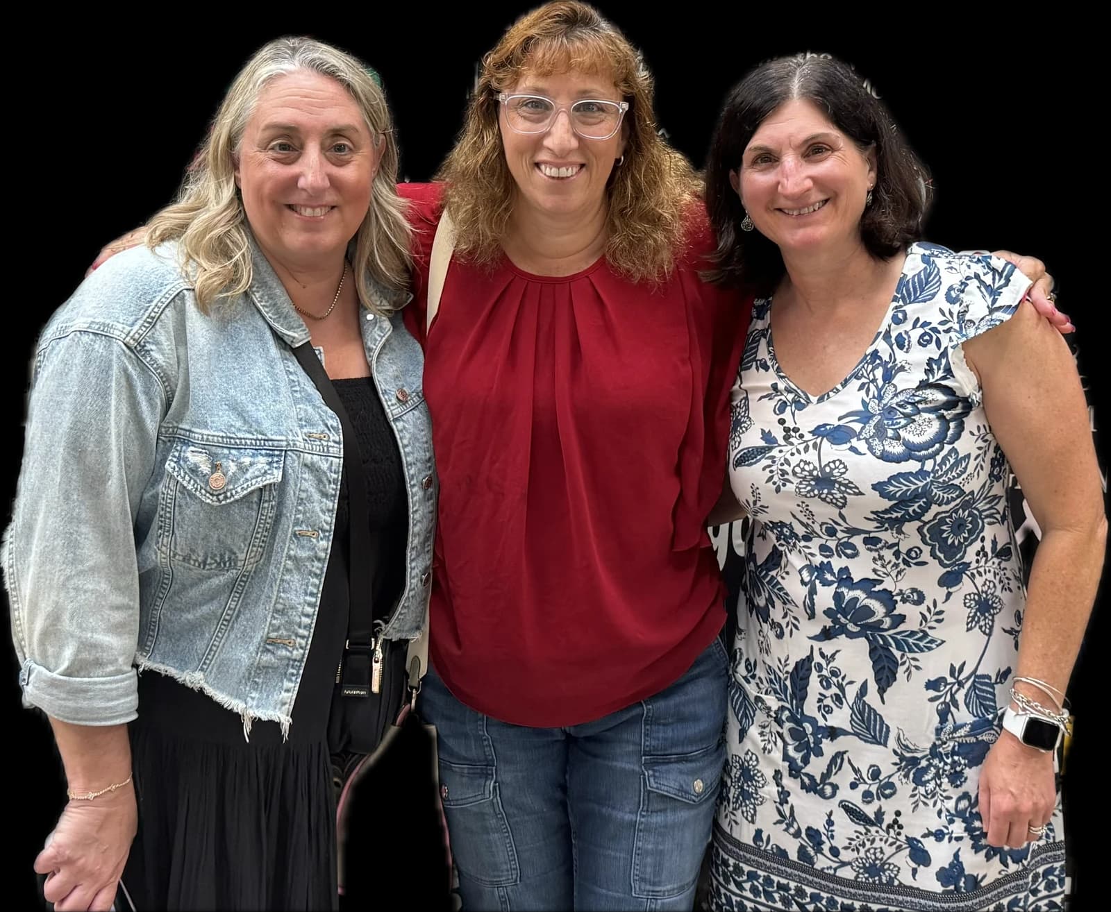 Natalie, Gina and Joanne — the Spritz Chicks — glasses raised.